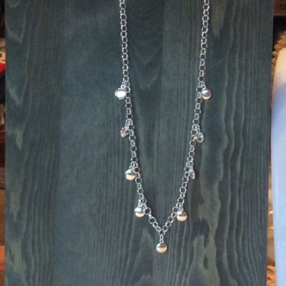 ** $15 NEW Doteffil 925 Sterling Silver Circle Discs Open link Chain 20 in - Picture 4 of 5